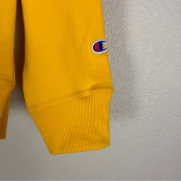 Champion Authentic Yellow Pullover Mens Large - Picture 2 of 6